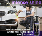 16oz Graphene Ceramic Coating Detail Spray Wax - The Best Protection Against Scratches, Swirls, Paint Chips, No Buff, 6 month Protection (16 Fl Oz)