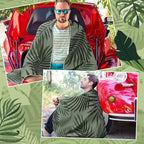 Hahafelt 2 Pack Car Seat Towel Covers Athletic Running Towel Performance Microfiber Post Workout Sweat Washable Cover Non Slip for Seat Outdoor Sport (Palm)