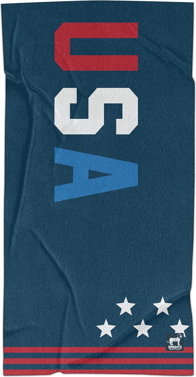 Sprints Athletic Running Towel, Full-Sized, Car Seat Cover - Performance Microfiber (USA)