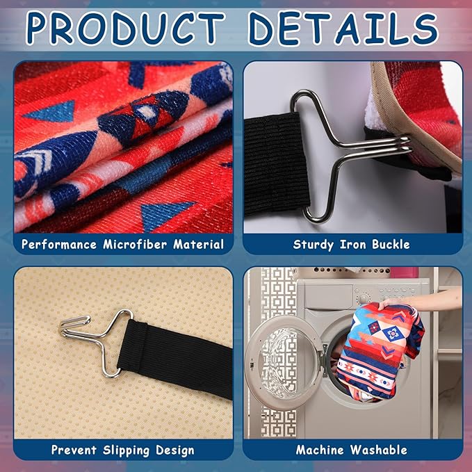 Lonfliness Car Seat Cover Towel Non Slip Back Seat Car Seat Towel Performance Microfiber Athletic Running Towel Washable Seat Cover for Gym Workout Sweat Outdoor Sport Beach Hiking Yoga (Aztec)