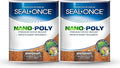 Seal-Once Nano+Poly Penetrating Wood Sealer with Polyurethane - Premium Waterproof Sealant -2 Gallon & Mahogany