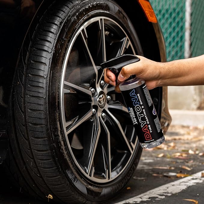 WASH&WHIPS SEAL - Exterior & Car Shine Kit (Step 3) – Sonoma Ceramic Coating Spray, Daytona Tire Shine, Suzuka Rubber & Plastic Coating – Long-Lasting Protection, Hydrophobic, Easy Application