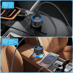 Car Charger USB C, Rombica 6 Port 120W USB-C&USB-A Car Power Cigarette Lighter Adapter Dual 45W PD/QC Multiport Type C Fast Charger for iPhone 17 17 Pro Max 16 15 14 13 12 11/Galaxy S26 S25/Pixel/iPad