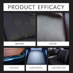 Car Black Trim Restorer, Sturdy Protective Formula, 100ml, Interior Trim Polish, Dashboard Shine Restorer, Long-Lasting Shine With Gloves And Sponge, For Dashboards, Panels, Bumpers, Or Other Interior