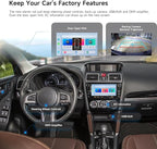 Dasaita 8GB+256GB Car Stereo Head Unit for Subaru Forester 2015-2018 WRX 2016-2021, Wireless CarPlay Android Auto, Android 13 GPS Navigation, 8" QLED Screen, Knobs/Buttons/Voice Control, Plug & Play