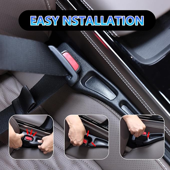 【Compatible with Chevy Equinox】 Seat Gap Filler,No Drop Seat Guard Compatible with Chevy Equinox,Drop Seat Guards for Cars(2Pcs),Emergency Keychain Car Escape Tool(2Pcs)