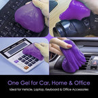 Car Cleaning Putty & Gel Slime, Reusable Cleaning Putty for Car Interior, Air Vents, Dashboard & Keyboard, No Residue Auto Detailing Gel (Lavender Scent)