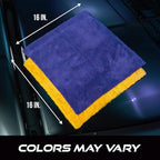 VIKING Microfiber Cleaning Cloth for Car Detailing, Ultra Plush Finishing Microfiber Towels for Car Cleaning Supplies, Yellow, 16 inch x 16 inch, 3 Pack