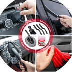 45Pcs Car Wash Cleaning Kit with High Power Handheld Vacuum Windshield Cleaning Tool with Side Mirror Squeegee Detailing Brushes Tire Brush Towels Complete Detailing Set for Car
