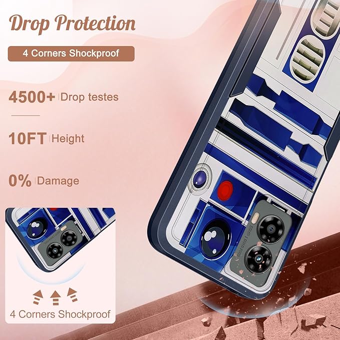 for Moto G 5G 2024 Case - Compatible with MagSafe Women Girls Boys Cute Magnetic Protective Phone Cover Cool Blue Unique Heavy Duty Shockproof Design for Motorola Moto G 5G 2024 Cases