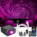 Headliner Star Light Kit, Star Light Headliner Kit, 600pcs 0.03in 9.8ft Ceiling Fiber Optic APP RGBW Remote Contro Fiber Lights for Home Theater