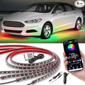 Kairiyard 4Pcs Underglow LED Lights for Cars with App Control, RGB Dream Colors Chasing Music Mode Waterproof Underglow kit for Car Truck