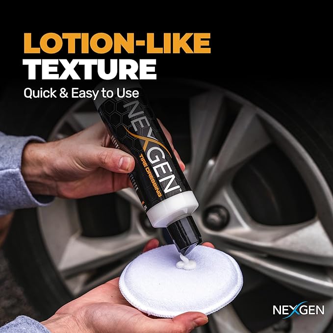 Nexgen Tire Dressing (Gallon) - Long-Lasting Tire Shine & UV Protection - Repels Dust & Debris - On-the-Go Car Detailing - Car Cleaning Supplies - for Tires, Dashboards, & Trim