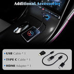 Wireless CarPlay Adapter for iPhone, 3 in 1 AI Box Surpports with OEM Wired to Wireless Apple CarPlay, Android Auto and Streaming Netflix/YouTube/TikTok, Plug and Play, Stable Connection, HDMI Output