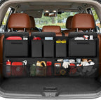 Trunk Organizer for SUV, 43" x 19" Large Capacity Car Organizers and Storage, Backseat Hanging Storage Bag with 10 Pockets, Adjustable & Waterproof Car Interior Accessories for SUV Truck MPV