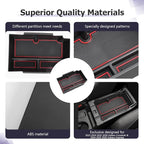 LUWU Center Console Organizer Compatible with Subaru Crosstrek & Impreza 2024-2026 Accessories Armrest Console Secondary Storage Box Insert Tray ABS Material with Coin Holder Red