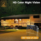 7'' HD1080P Wired Backup Camera System with Touch Screen Monitor, 2 Wired Rear View Cameras, Colorful Night Vision& IP68 Rated &10G Vibration, Backup Camera for Trucks/RVs/Trailers/Skid Steer