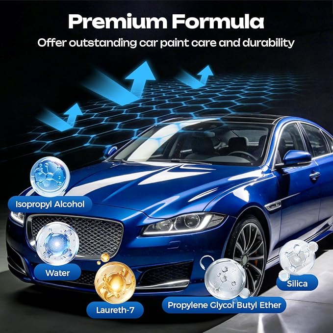 Advanced Car Quick-Acting Coating Agent Spray, 2026 New Car Coating Spray for Shine & Protection, Quick Effect Coating Agent for Car, Waterless Wash Oil Film Emulsion Glass Cleaner (2Pcs)