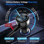 HURMAI Cigarette Lighter Splitter Adapter 216W 4 Socket Heavy Duty Truck Car USB Chager Multi Port with PD30W/QC3.0 Charge USB C 12V/24V Independent Switches & Dust Cover & Waterproof for Car Devices