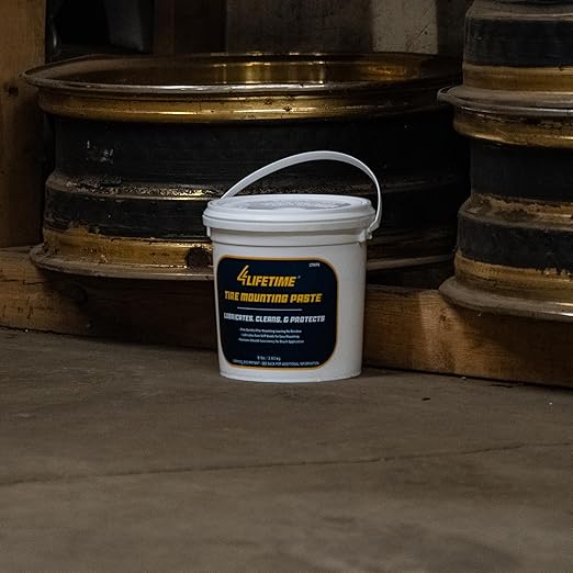 4LifetimeLines Tire Mounting Paste – 8 lb Biodegradable Bead Lubricant for Motorcycle, Bike, Car, Truck & ATV – Works on Low-Profile, Run-Flat, Aluminum & Alloy Wheels, Ready to Use