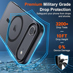 SUPFINE Magnetic for iPhone Air Case (Compatible with MagSafe)(Military Grade Drop Protection) Slim Translucent Matte Shockproof with Anti-Fingerprint Phone Cover for 17 Air, Black