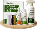 Carpet & Upholstery Cleaner 5-Piece Set, Fast Action Stain Remover for Furniture, Fabric, Sofa, Car Seats & Clothes - Includes Brush and Towel - Safe for Kids and Pets, Includes Brush & Towel
