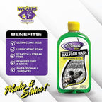 Wizards Select - Super Concentrate Max Snow Foam Car Wash Soap - Ultra Cling Suds Car Wash Shampoo With Thick Foam - Soap For Car Washing and Detailing - 16 oz