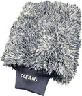 CLEAN Wash Mitt – 1070 GSM Ultra‑Plush Microfiber Wash Glove 10" x 7" Safe Swirl‑Free Hand Washing for Cars Trucks Bikes – Dense, Plush, Made in South Korea – Professional & Enthusiast Detailing Grade