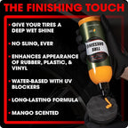 Swift Tire Dressing (1 Gallon) – Long Lasting High-Gloss Tire Shine Gel w/No Sling | Restores Rubber, Plastic & Vinyl | Water-Based w/UV Protection | Fast Cure Time!