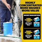 Durabasics Heavy Mud Wash – Highly Concentrated 1:32 Ratio, Thick Foam Car Wash Soap & ATV Cleaner for Trucks, UTV Cleaner, Dirt Bikes & RVs – Works with Foam Cannons & Bucket Washes – 64 fl oz