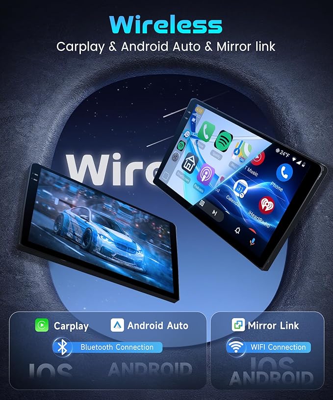 Rimoody 4G+128G Android 15 Car Stereo for Ford Expedition 2007-2014 (Manual A/C) Wireless Carplay Android Auto, 9'' in-Cell Screen Head Unit with GPS/Bluetooth 5.0/FM RDS/EQ/5G-WIFI Backup Camera SWC