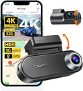 DDPAI 4K Dash Cam Front and Rear, 2160P+1080P Car Dash Camera, GPS 5G WiFi Dashcam for Cars, Free eMMC 32G Dual Storage Support 512G,Radar Motion Detection,Night Vision,72 Hour Parking Mode, N5 Dual
