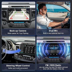 4GB+64GB Android 13 Car Radio for Toyota RAV4 2013-2018, 10.2 Inch Touch Screen Support Wireless CarPlay & Android Auto, Bluetooth 5.2 & Voice Control,GPS & WiFi, Backup Camera Car Stereo