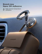 JOYROOM Fits iPhone 16/16 Pro Max MagSafe Car Mount, [All Metal & 360° Adjustment] Magnetic Phone Holder for Car with N55 Strong Magnets, Car Mount for iPhone 16 15 14 13 12 & MagSafe Case, Space Gray