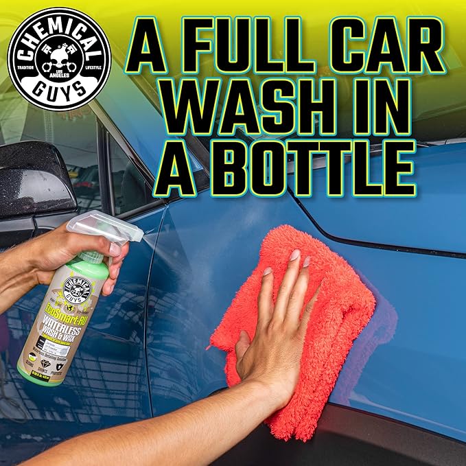 Chemical Guys EcoSmart Waterless Car Wash & Wax Ready To Use, Safe for Cars, Trucks, SUVs, Motorcycles, RVs & More, Extra Large 32 fl oz
