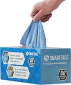 Arkwright Smart Rags Microfiber Cleaning Cloths Bulk, Case of 400, Lint Free 180 GSM Reusable Towels for Auto, Office and Household Cleaning, 12 x 12 in, Blue