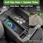 Center Console Organizer with Fast Charger for 2010-2024 Toyota 4Runner Insert Armrest Box Storage Tray W/USB Fast Charging for 10-24 4 Runner Interior Accessories