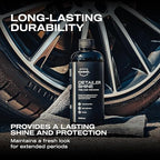 Nasiol DetailerShine Tire Gel, Long Lasting Shiny Tire Dressing, Deeper&Richer Black, Ultimate UV Protection, Easy Application, Non-Greasy Formula 16.9 fl oz