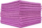 The Rag Company - All-Purpose Microfiber Terry Cleaning Towels - Commercial Grade, Highly Absorbent, Lint-Free, Streak-Free, Kitchens, Bathrooms, Offices, 300gsm, 16in x 16in, Lavender (12-Pack)