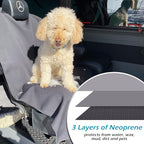 Malo’o SeatGuard Waterproof Car Seat Cover, Neoprene Universal Seat Protector for Trucks and Cars, Heavy Duty Seat Cover for Sports Gear, Dogs and Wet Clothing, Black, Large
