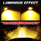 Amber Flush Mount LED Pods, OFFROADTOWN 2pcs 5'' 78W LED Driving Work Lights Spot Flood Combo Fog Light Yellow Lights for Truck Offroad UTV ATV SUV 4x4 Car