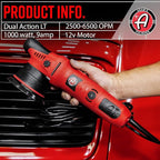 Adam's 9mm Dual Action Car Polisher - Buffer Car Scratch Remover for Car Detailing