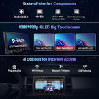 S8 Gen2 9inch 4G+32G Android Double Din Car Stereo, Built-in 4G, Wireless CarPlay & Android Auto, Dual Bluetooth, ChatGPT AI, GPS Tracking, VSV(Virtual Surround-View) Parking, S8G2094MS