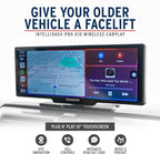 Car and Driver IntelliDash Pro X10, 10" Wireless Apple CarPlay & Android Auto Display, Portable Touchscreen Car Stereo w/Bluetooth, GPS Navigation, FM/AUX, Backup Camera Compatible for Cars & Trucks
