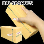 Car Wash Sponges, 5 Pack, Extra Soft Coral, Scratch Free, 8.3x4.38x2.8 inches, Great for Sensitive Surfaces