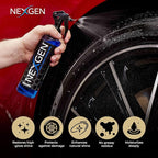 Nexgen Wet Look Tire Shine (16oz) - High-Gloss Finish & UV Protection - Keeps Tires & Trim Fresh - On-the-Go Car Detailing - Car Cleaning Supplies - for Tires, Plastic, Rubber, & Vinyl