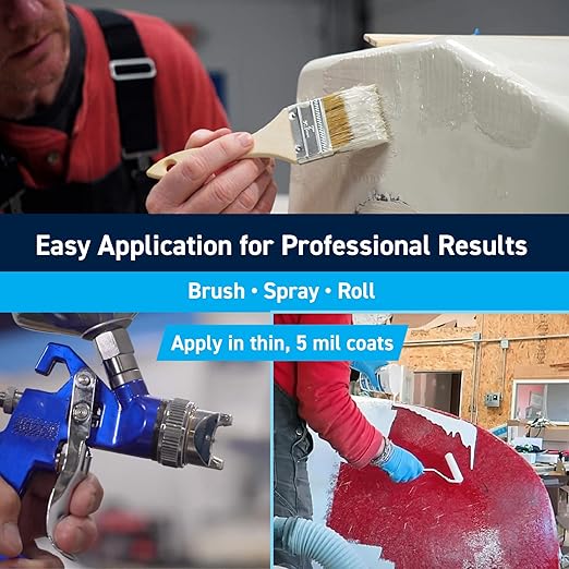 TotalBoat Marine Gelcoat for Boat Building, Repair and Composite Coatings (White, Gallon No Wax)