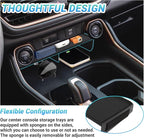 Center Console Organizer Compatible with 2023-2025 2026 Toyota Grand Highlander Interior Accessories, Charging Zone Silicone Mat, Console Organizer Tray with Sunglasses