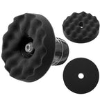 3 Pack Tire Shine Applicator Set Reusable, 2 Pack Replaceable Tire Dressing Applicator Pad Works with All Types of Shine & Gels, Professional Car Detailing Tool