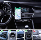 Wireless car Charger Mount-Adjustable Bracket-Gravity System-Fast Charging